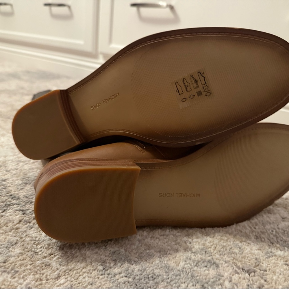 Michael Kors Brown and Black Heeled Boots - Picture 3 of 4